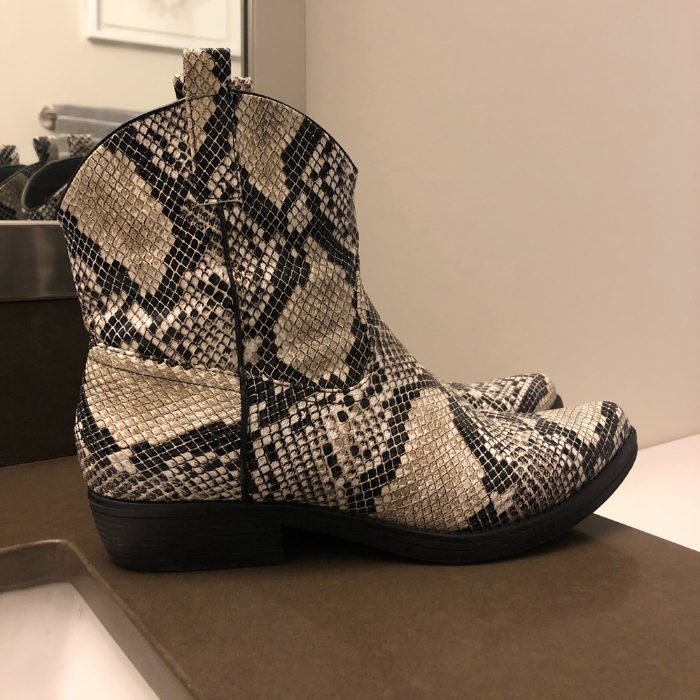 Snakeskin boots